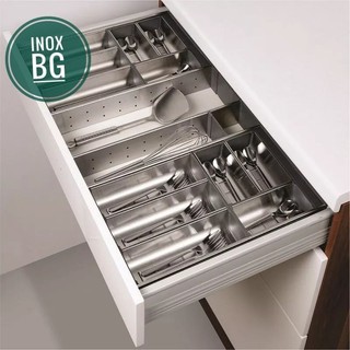 Khay chia thìa đũa Inox 304 trong ngăn kéo tủ bếp thương hiệu Đức Eurogold