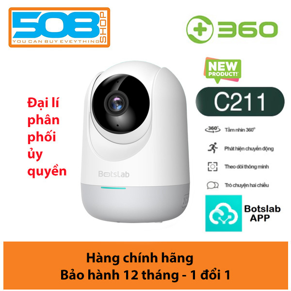 [MỚI 2023] CAMERA QUAN SÁT IP WIFI QIHOO 360 C211  Botslab PTZ 3MP(2304*1296) - BẢN QUỐC TẾ