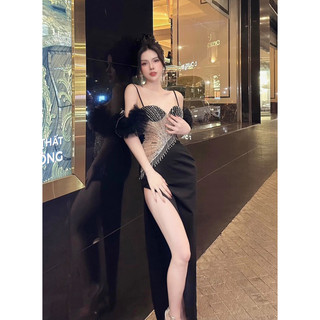 ĐẦM BODY CUP DÚN TAY KẾT ĐÁ