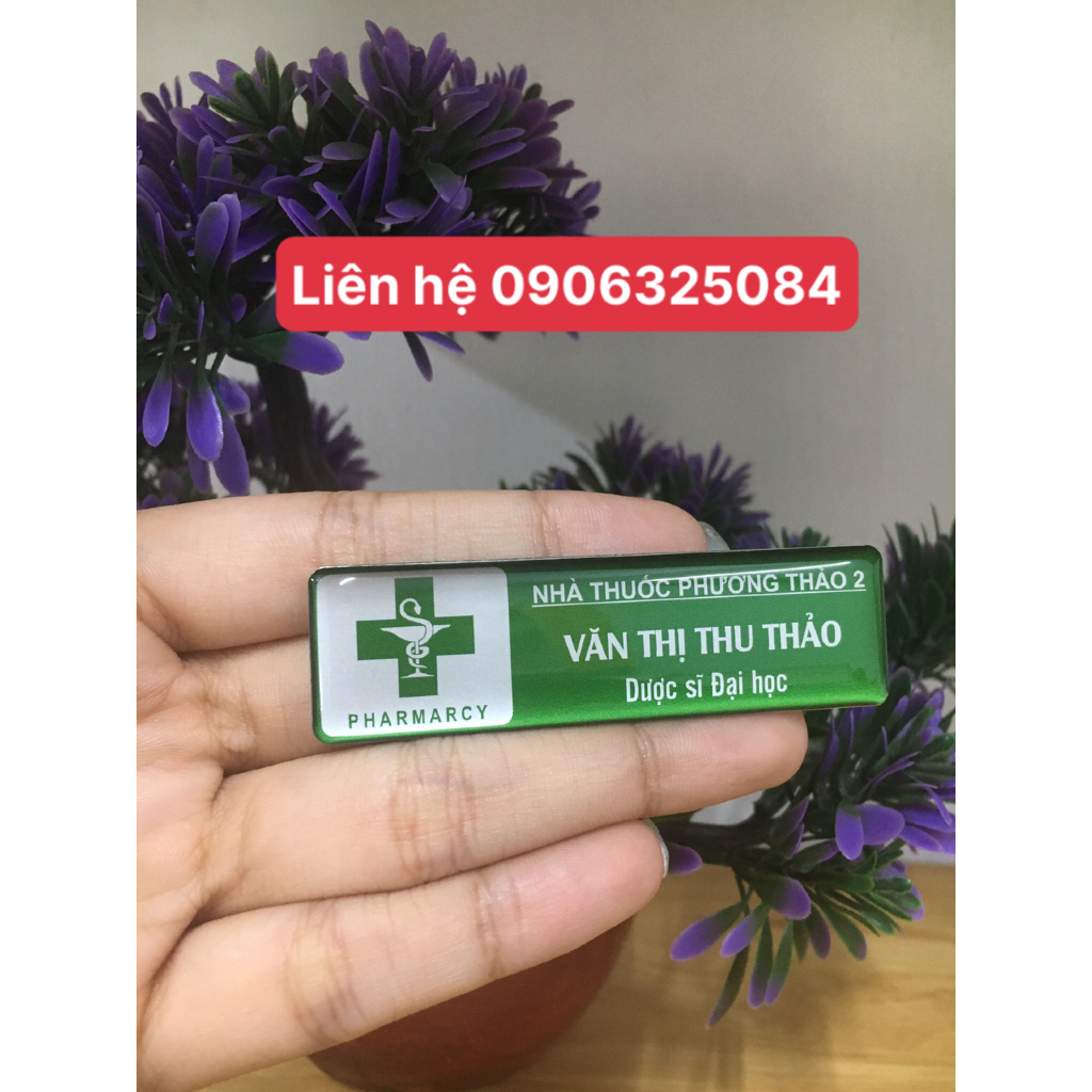 Bảng Tên Nhà Thuốc, Bệnh viện,... cố định theo yêu cầu 70x20mm