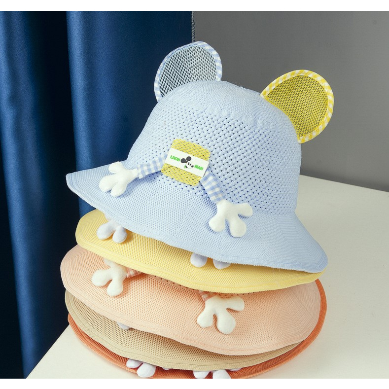 Mũ rộng vành hình mickey hai tay xòe siêu yêu cho bé 2-6 tuổi