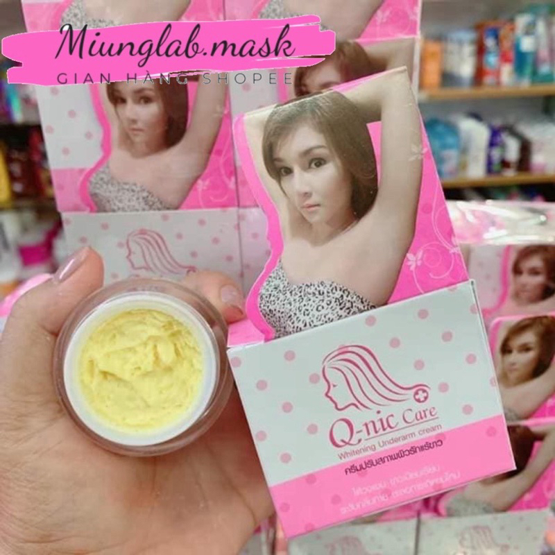 Kem Giảm Thâm Nách , Thâm Mông , Đầu Gối, Khuỷu Tay Q-NIC CARE- 15Gr, Chính Hãng thái lan