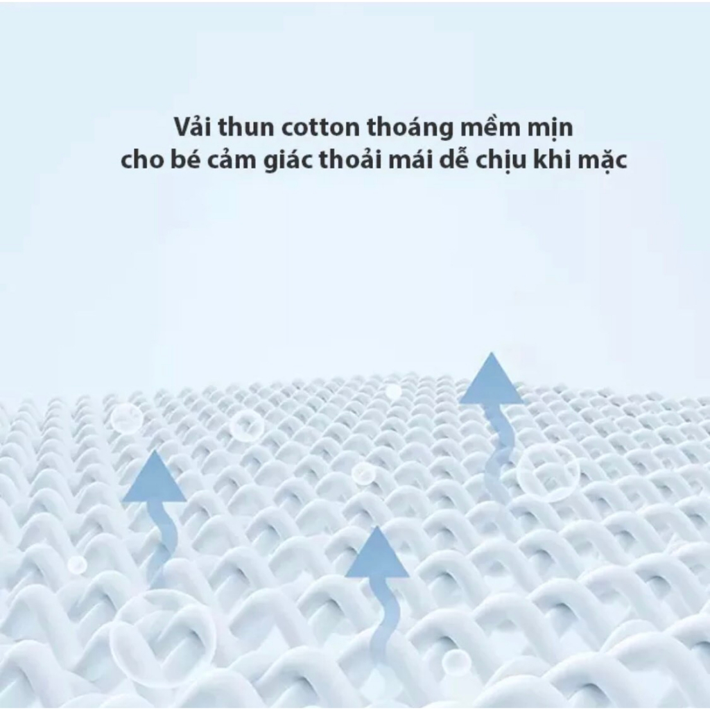 Áo sơ sinh cho bé cài lệch tay dài màu, thương hiệu MINTUU, chất liệu vải 100% cotton