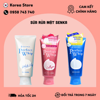 Sữa rửa mặt đất sét trắng senka perfect white clay nhật bản