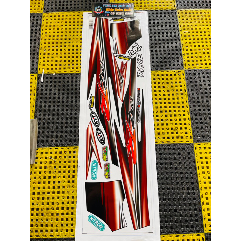 TEM ZIN YAZ 125R XE ĐỎ ĐEN