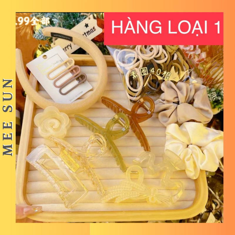 Sẵn - Set bờm, Kẹp tóc, Chun buộc tóc phồng 67 món