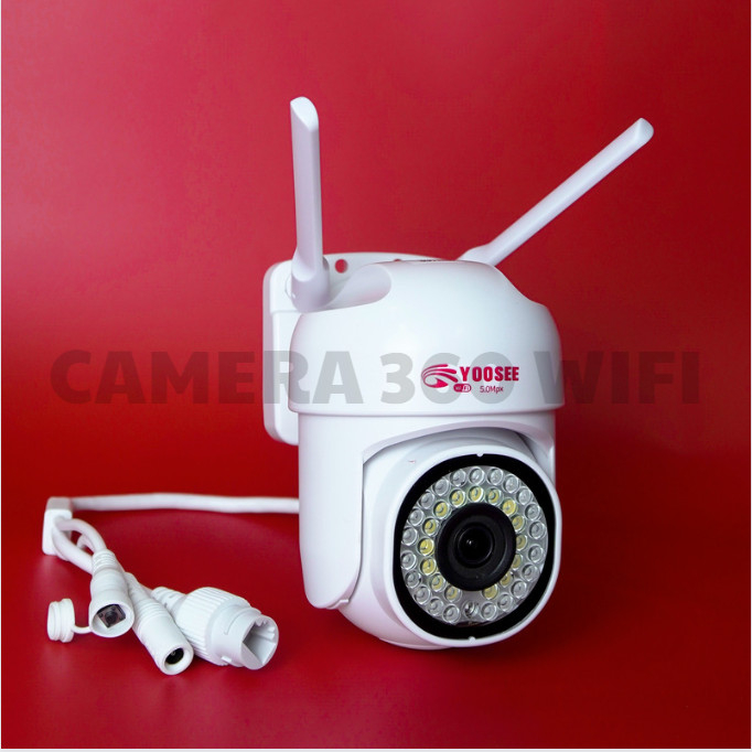 Camera Yoosee Ngoài trời 36 led có LAN, xoay 360 độ siêu mượt, xem đêm có màu, chống nước hiện đại, bảo hành 1 năm