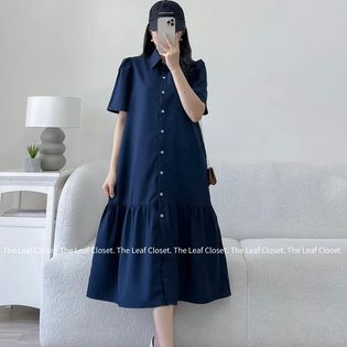 Đầm thiết kế cao cấp The Leaf Closet - Đầm sơ mi dáng dài đuôi cá