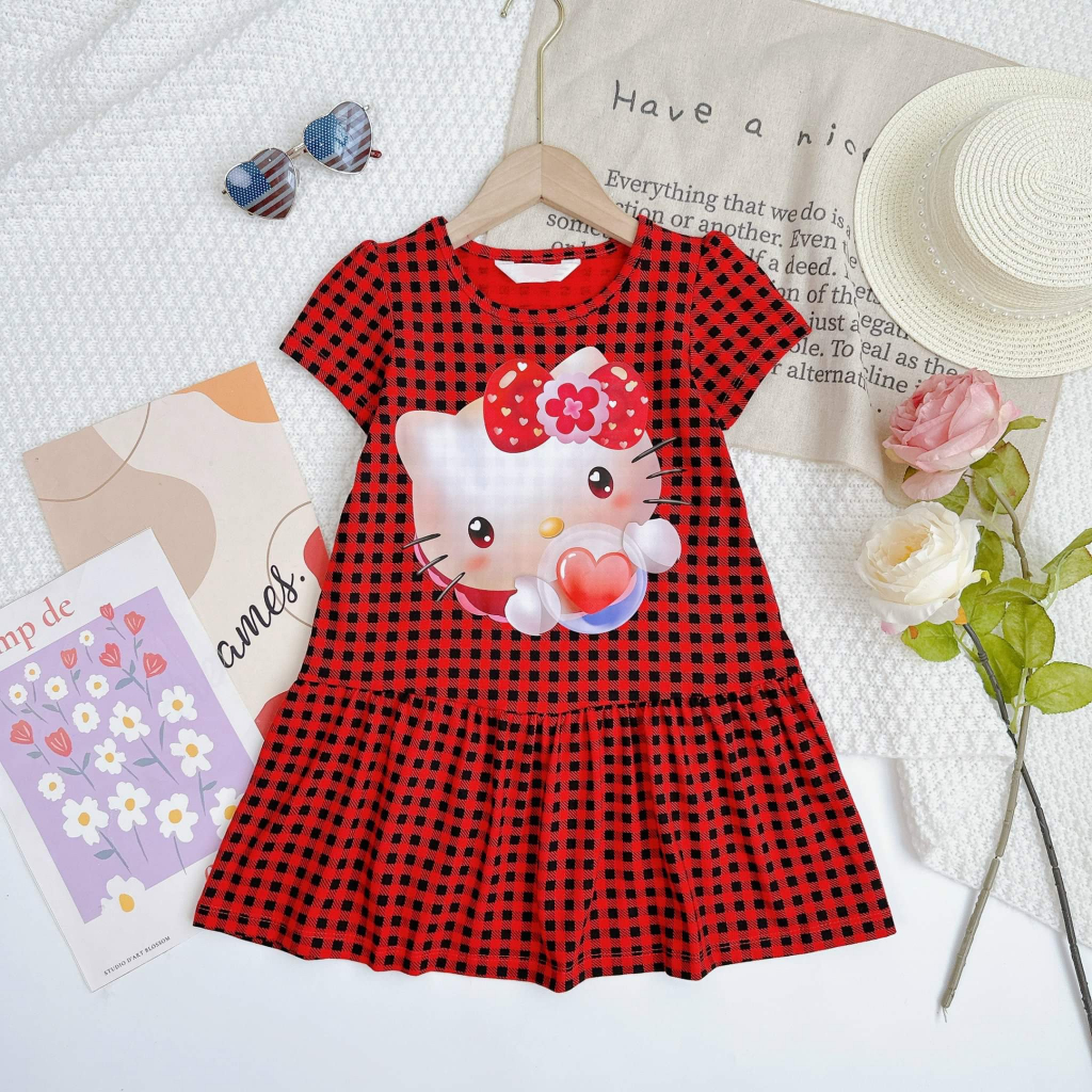 Đầm Thun Tay Ngắn Form Đuôi Cá Size Từ 13-40kg VNXK