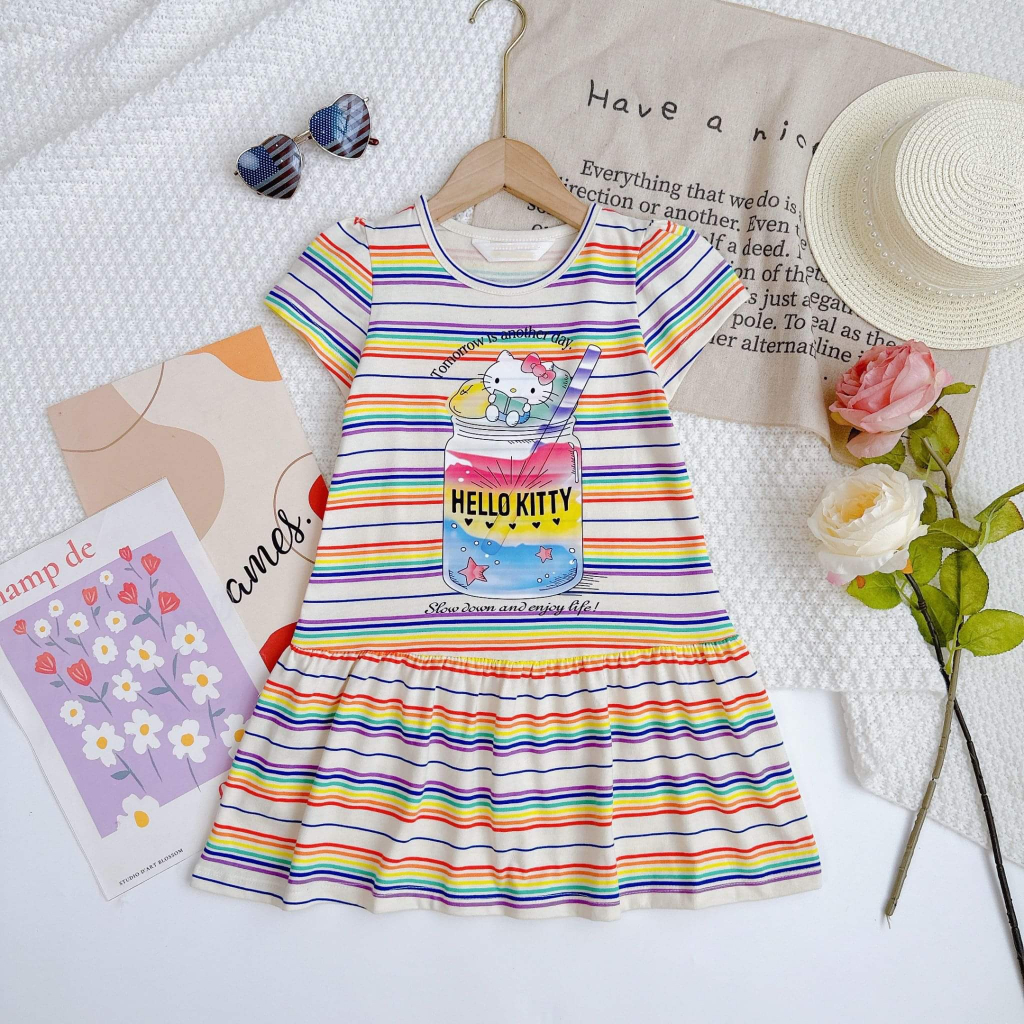 Đầm Thun Tay Ngắn Form Đuôi Cá Size Từ 13-40kg VNXK