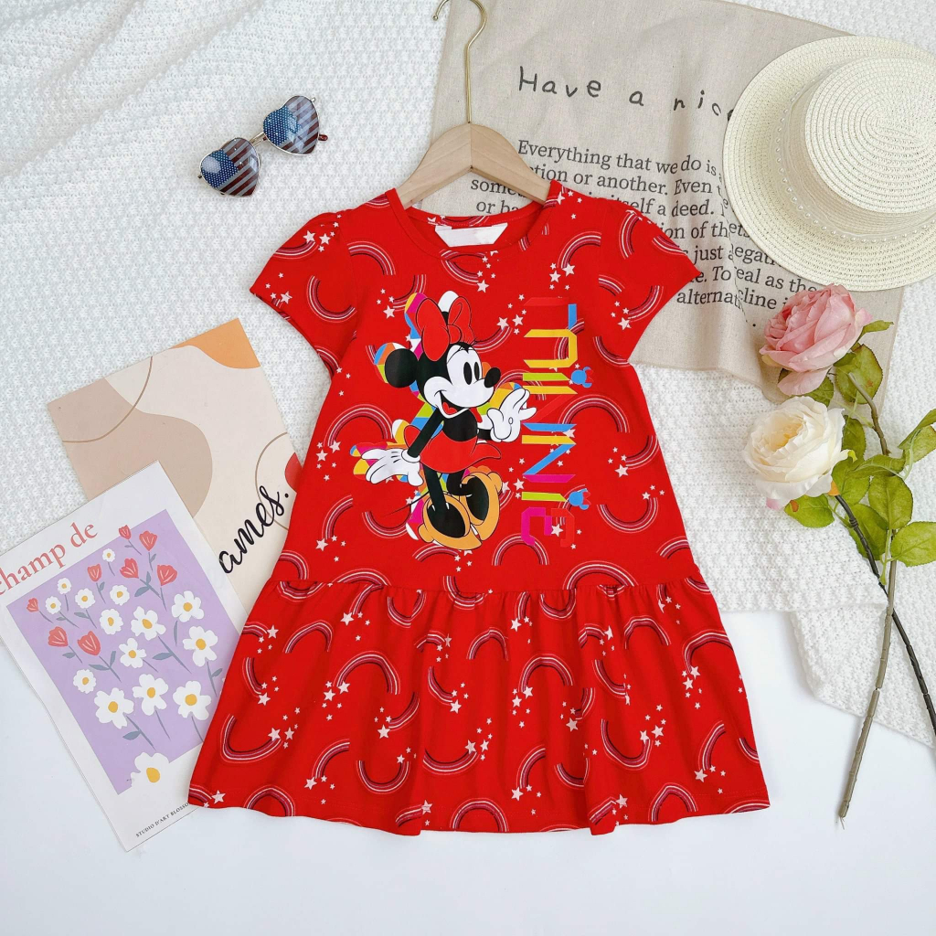 Đầm Thun Tay Ngắn Form Đuôi Cá Size Từ 13-40kg VNXK