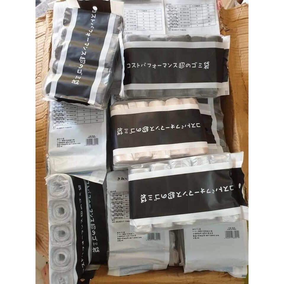 Combo 5 Cuộn 100 Túi Đựng Rác Sinh Học Nhiều Màu Tự Phân Hủy Thân Thiện Môi Trường Công Nghệ Nhật Bản