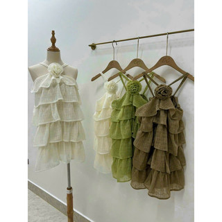 Váy yếm ren tầng THOMPHAMSHOP