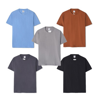 Áo Phông Nam Cổ Tròn Dekace Vải Cotton Dày Dặn Co Giãn Tay Ngắn