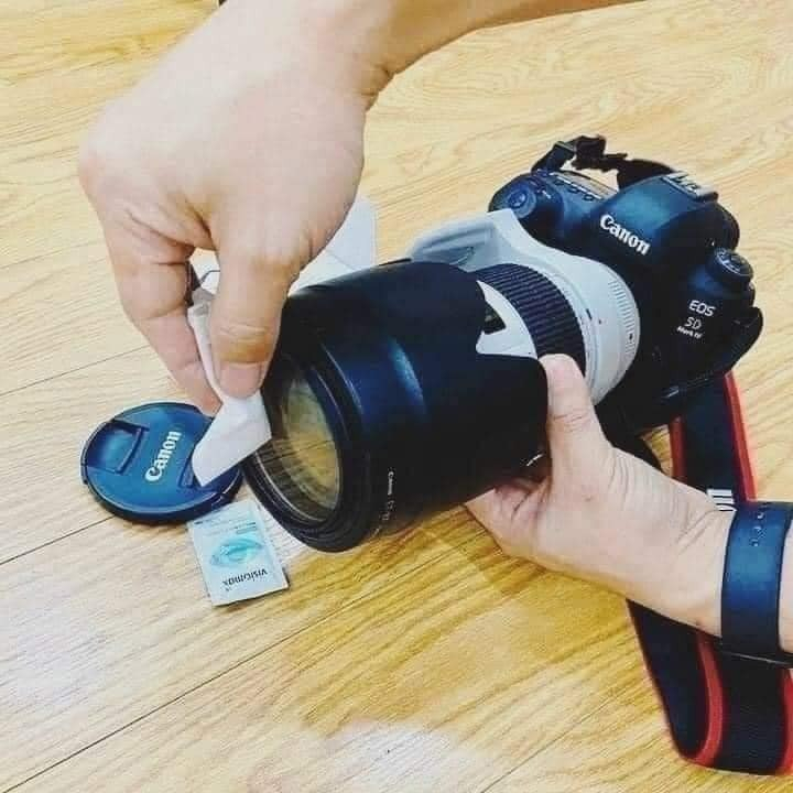 Giấy lau kính Víiomax hộp 52 miếng, lau lens máy ảnh, màn hình điện thoại - hàng nội địa Đức