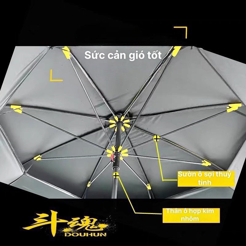 Ô Câu Cá Ô Dù Câu Cá 2 Tầng Douhun, Ô Dù Che Nắng Mưa Cao Cấp