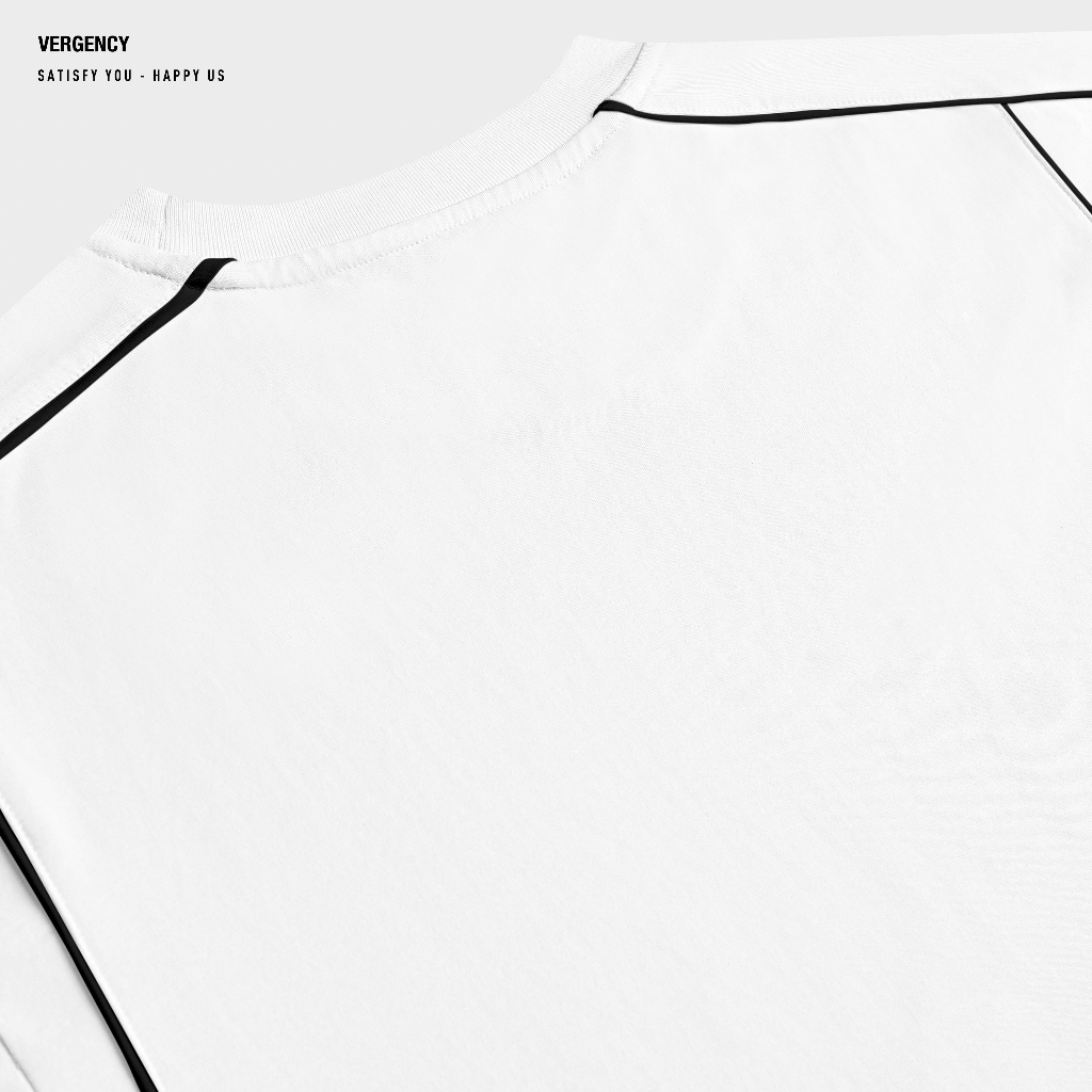 Áo thun Vergency nam nữ 013 Line/ Gray, white