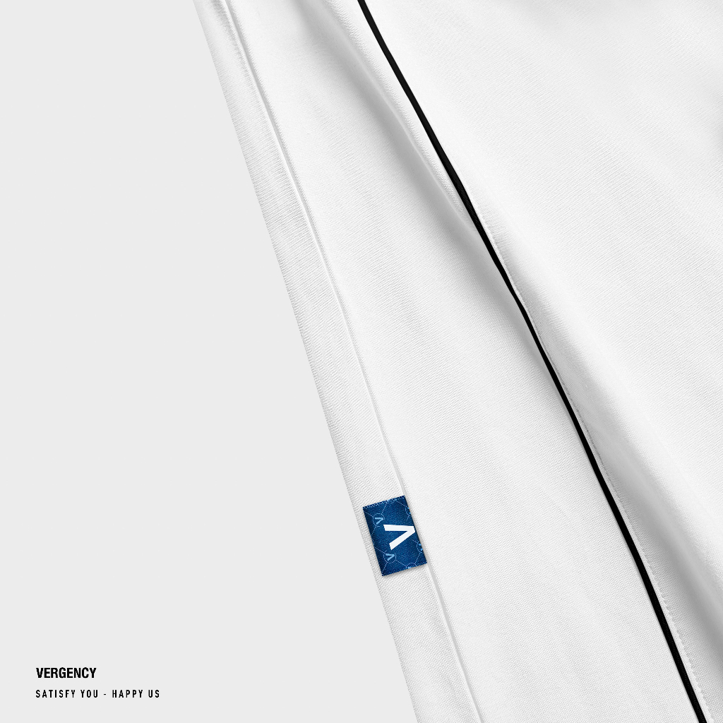 Áo thun Vergency nam nữ 013 Line/ Gray, white