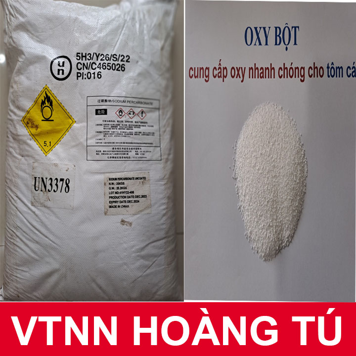 Oxy bột Sodium percarbonate dùng trong nuôi trồng thuỷ sản - Xuất xứ: Trung Quốc
