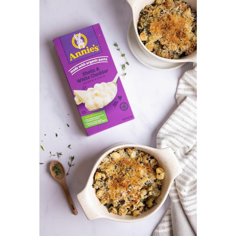 Mỳ nui Annie's  Shells & White cheddar - Macaroni & Classic Cheddar 170G