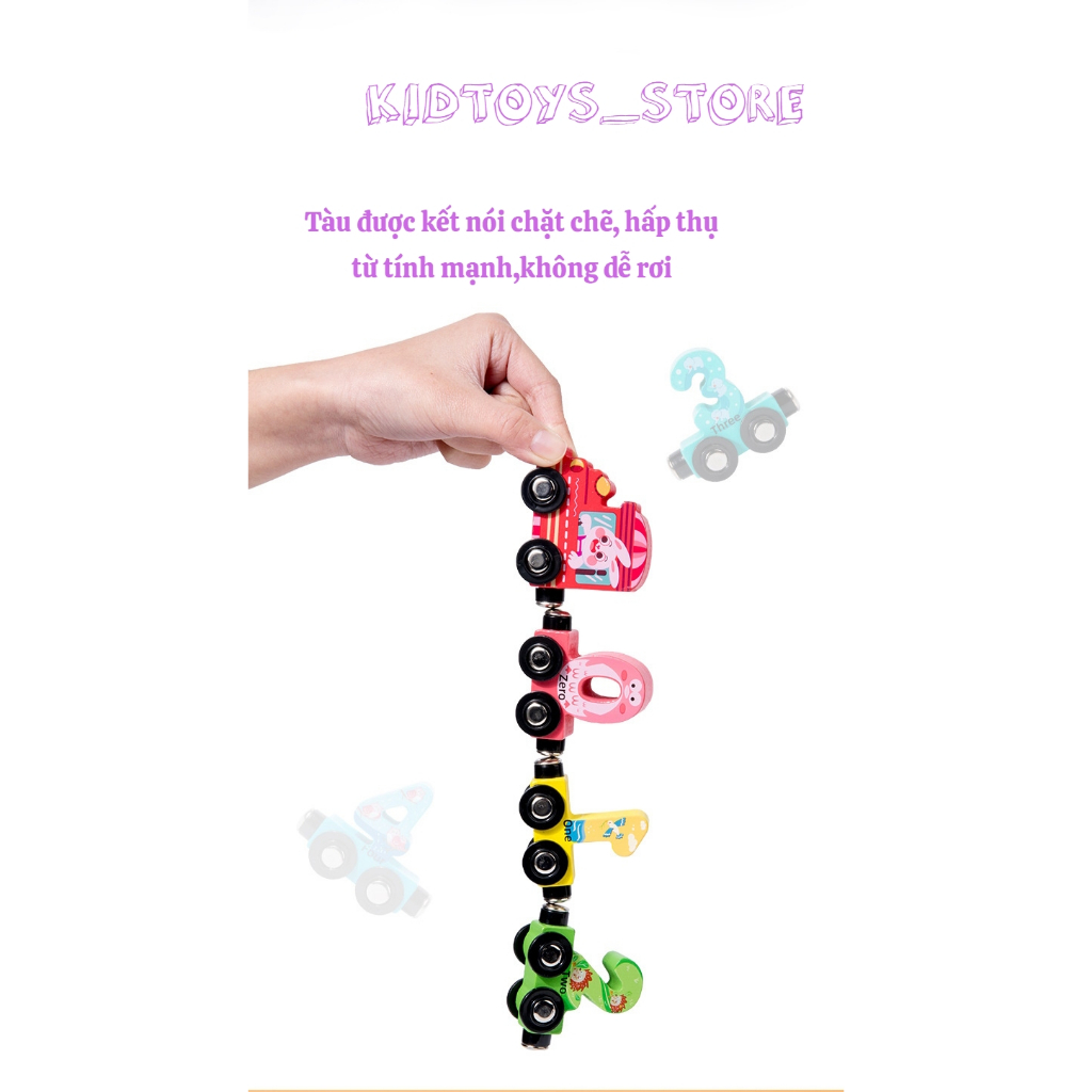 Đoàn Tàu Số Đếm Nam Châm Từ Tính Cho Bé ĐỒ CHƠI GIÁO DỤC