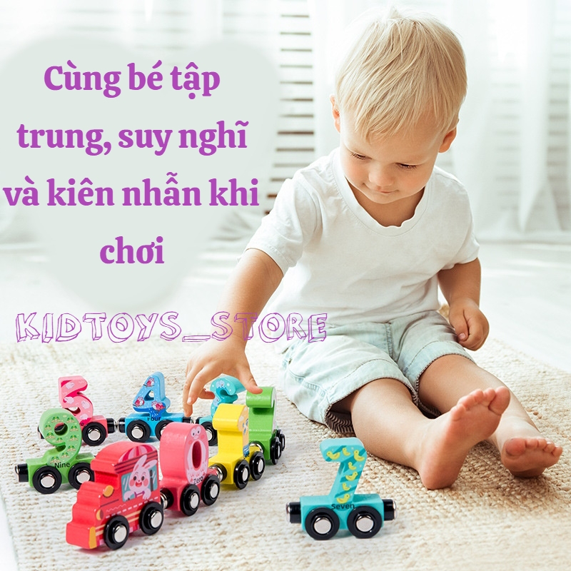 Đoàn Tàu Số Đếm Nam Châm Từ Tính Cho Bé ĐỒ CHƠI GIÁO DỤC