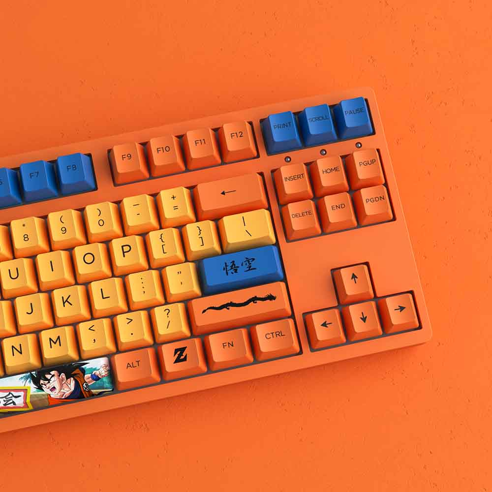 Bàn phím cơ AKKO 3087 RF Dragon Ball Z – Goku / One Piece – Luffy