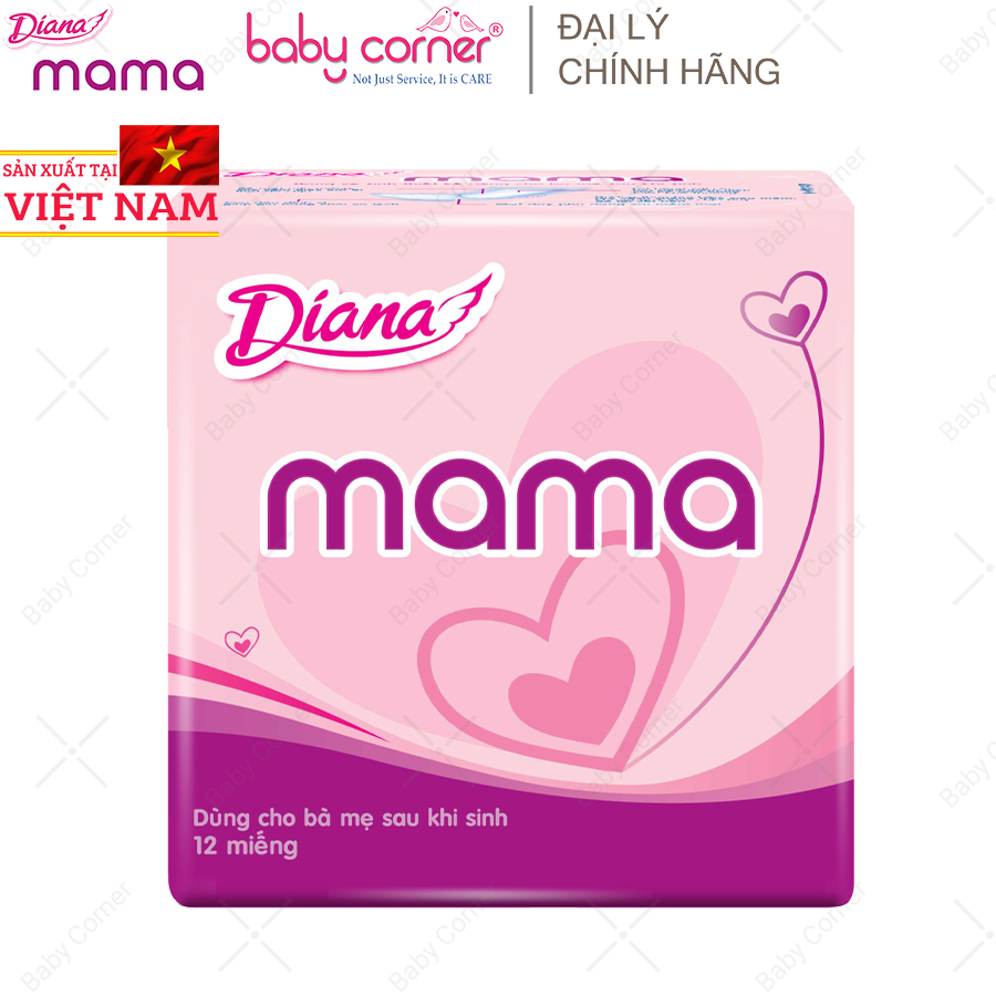 Băng Vệ Sinh Diana Mama Dành Cho Mẹ Sau Sinh Gói 12 Miếng