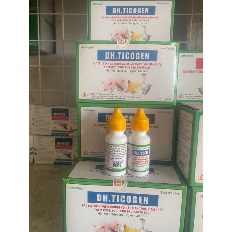 DH. Ticogen - Viêm đường hô hấp, sưng phù đầu.
