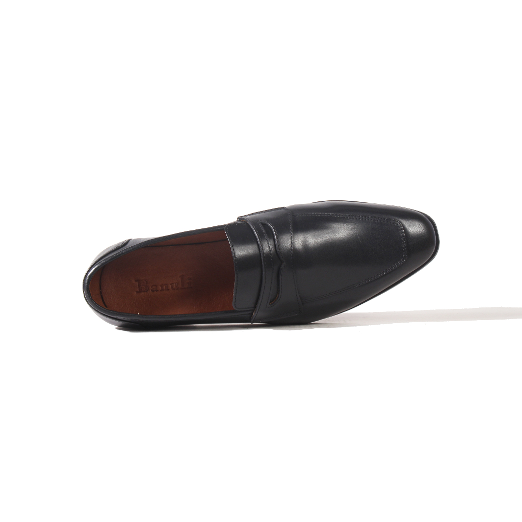 Giày Lười Nam BANULI H1PL1M0 (100% Da Bò Ý Mặt Ngoài Và Lót Trong, Siêu Nhẹ Siêu êm, Chính Hãng)