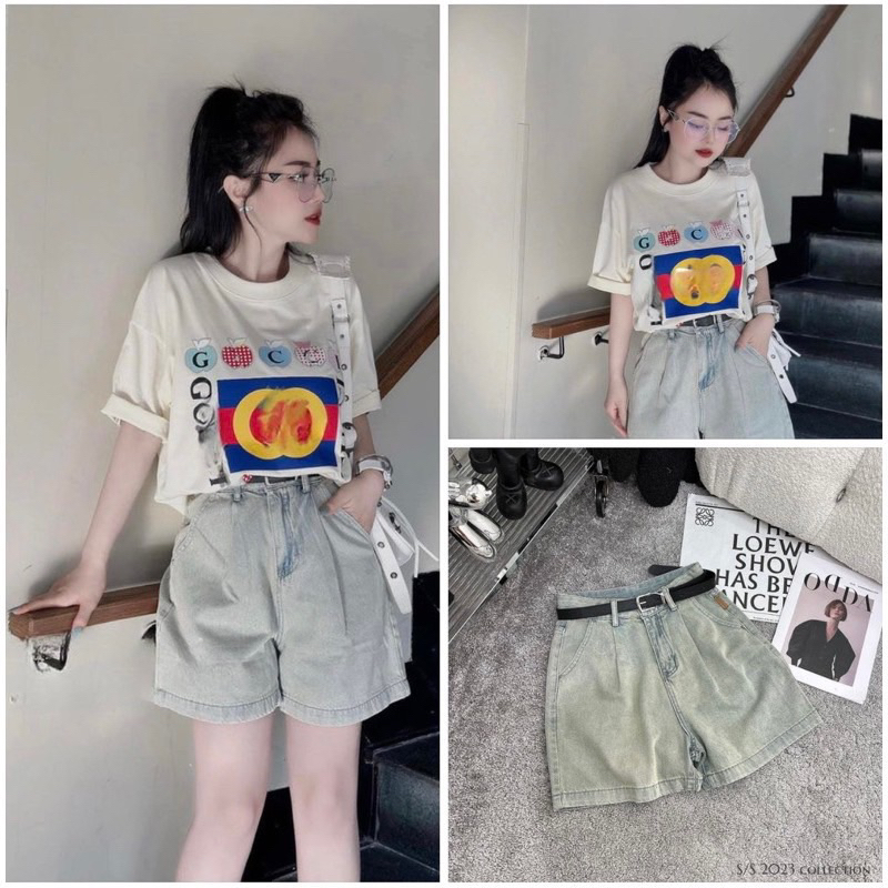 Quần ngố jeans trơn mẫu mới sml