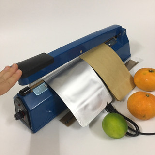Máy ép túi nhựa Máy hàn miệng túi, túi zip, nilong dập tay 30cm, hàn kín, chắc chắn, nhanh chóng