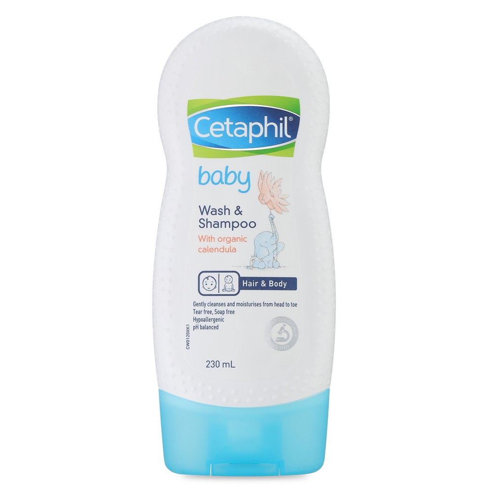 Sữa tắm gội cho bé Cetaphil Baby Wash &amp; Shampoo With Organic Calendula 230ml