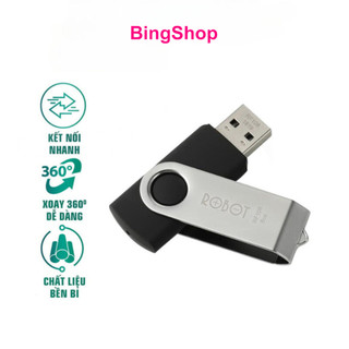 Thiết Bị Lưu Trữ USB 16GB ROBOT RF108/RF116 2.0 Tốc Độ Ghi Hơn 6M/S – Tốc Độ Đọc Hơn 10M/S - BẢO HÀNH 12 THÁNG