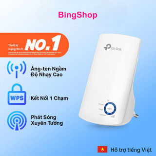 TP-Link N 300Mbps Mở rộng sóng Wifi Kích sóng wifi Tăng cường mạng Wifi -TL-WA850RE - Hàng Chính Hãng