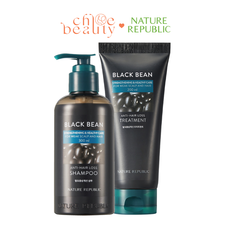 Kem xả ngăn rụng tóc NATURE REPUBLIC Black Bean Anti Hair Loss Treatment 200ml