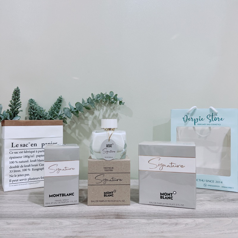 Nước hoa nữ Montblanc Signature EDP chính hãng có sẵn mùi sữa dừa, phấn