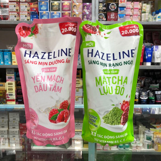 Sữa Tắm Hazeline Matcha & Lựu Đỏ và Yến mạch dâu tằm túi 1kg