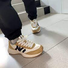 Giày Sneaker MLB Jogger Chuny Đen/Tan/Xám Trắng/ Xám full