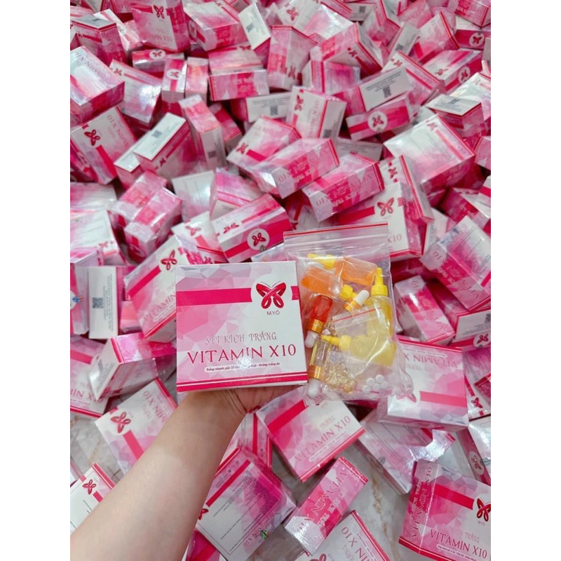 SET KÍCH TRẮNG VITAMIN X10 MYÔ
