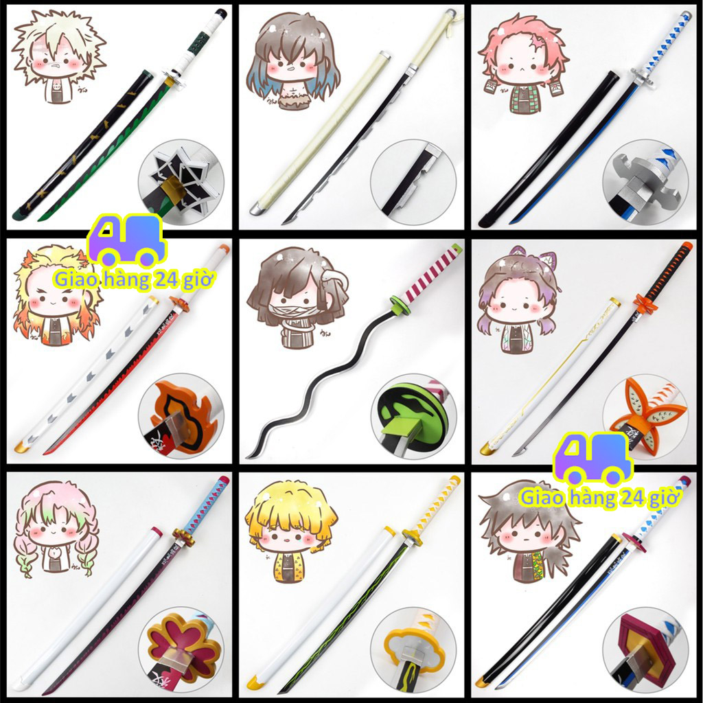 Mô hình Đạo cụ Kimetsu No Yaiba Cosplay Nichirin Demon Slayer Yoriichi Đạo cụ nhân vật zoro roronoa one piece Tanjirou katana zenitsu kitetsu gift