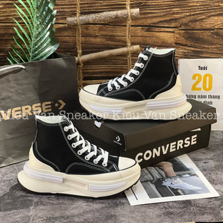 Giày thể thao cv run đen trắng độn đế converse run star legacy cx black white vintage