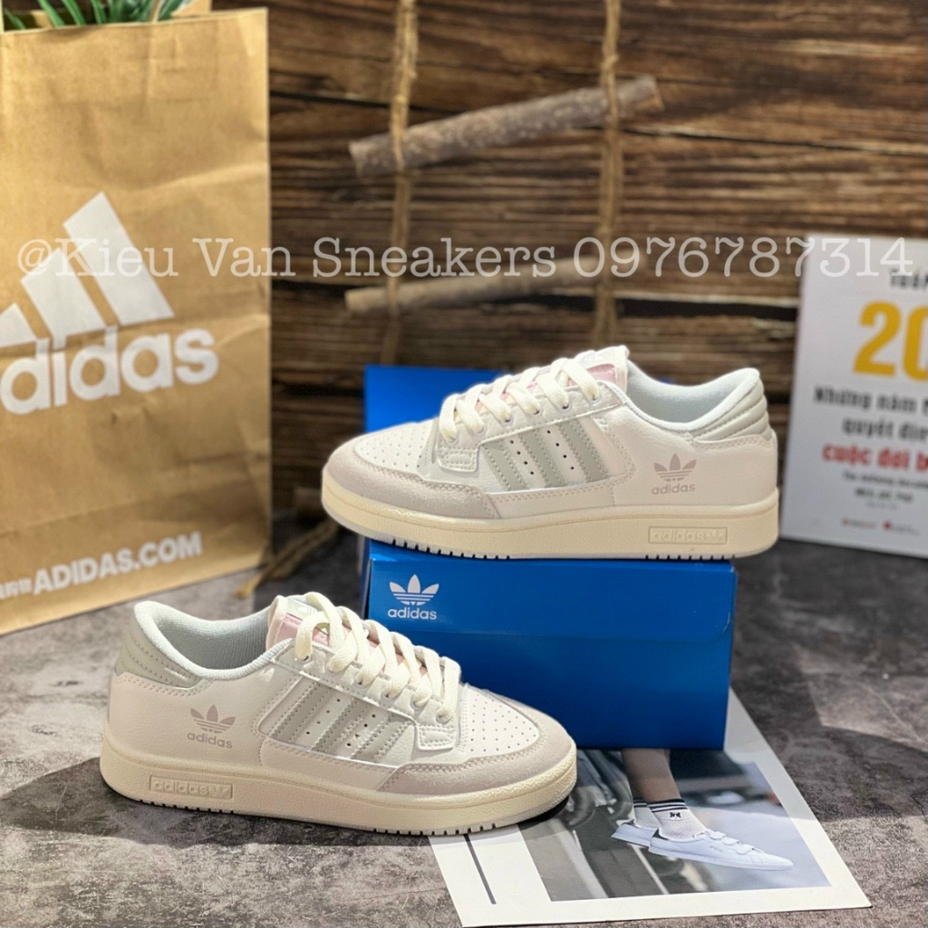 Giày Thể Thao Adidas Forum Low Centennial 85 Cream , Das Forum Màu Trắng Kem Nam Nữ 2022