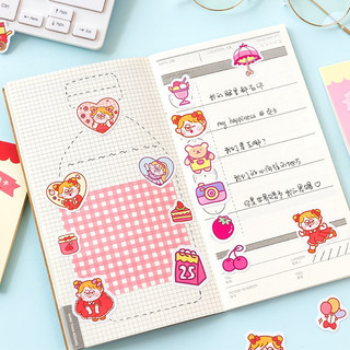 Set 40 Sticker Bé Gái Dễ Thương