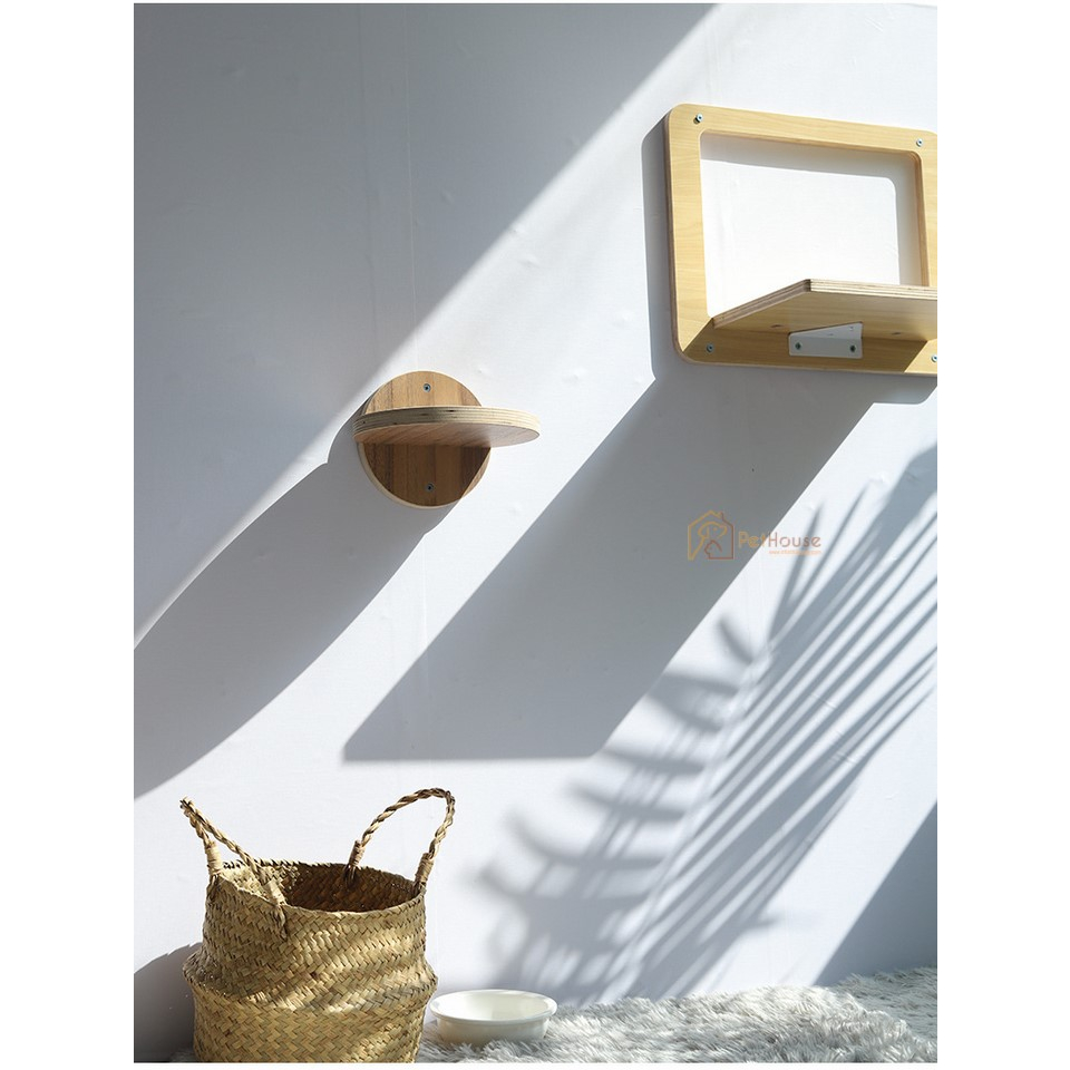 Combo 4 món vui chơi cho mèo chất liệu plywood phủ melamin