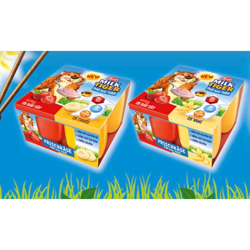 Phomai tươi dâu chuối