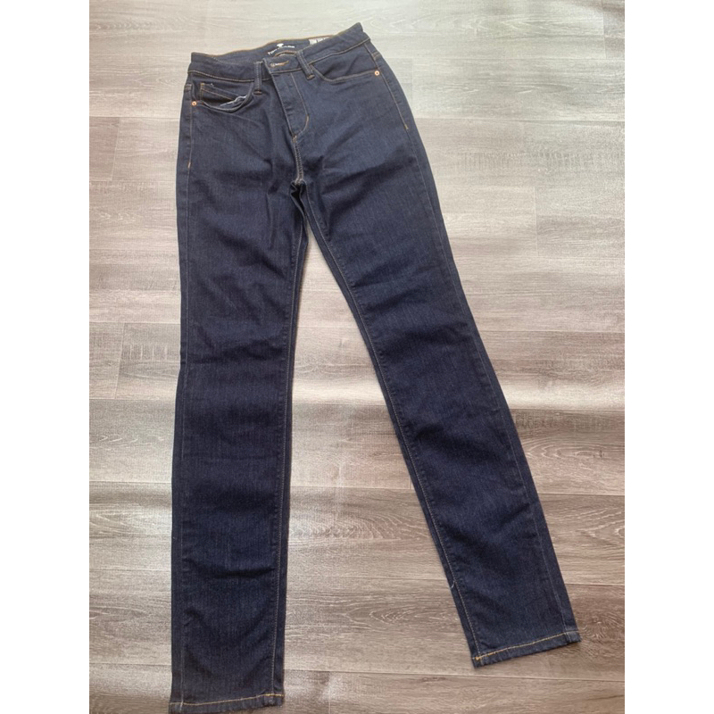 Quần Jeans Nữ Tom Tailor VNXK Xanh Đen Dáng Kate Slim - Size 27 Lỗi Lủng Nhỏ Xíu