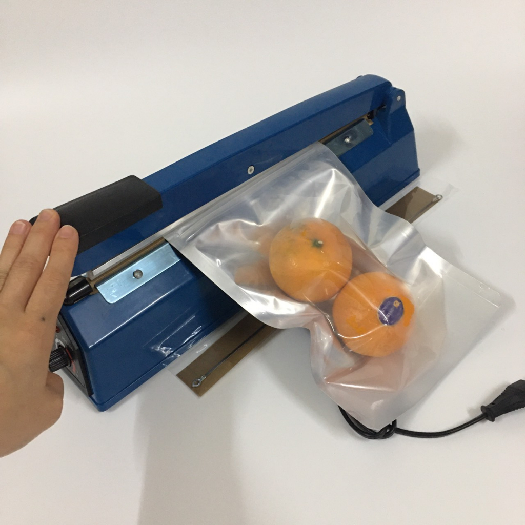 Máy ép túi bóng, máy hàn túi nylon, Máy hàn miệng túi, Dập Tay , Máy Hàn Túi Nilong 30cm , máy ép túi bóng