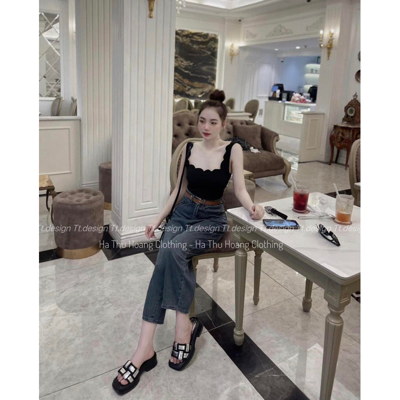 Quần jeans giấy dáng bom hàng QC