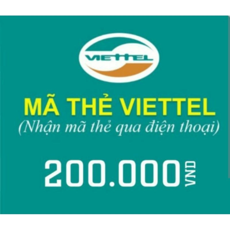thẻ nạp viettel 200k
